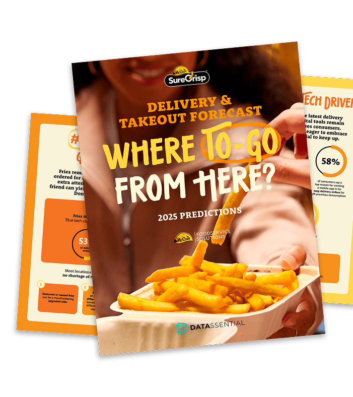 Delivery & Takeout Predictions cover, presented by McCain Foods and Datassential